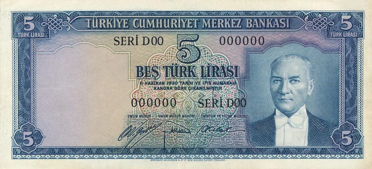 5 Türk Lirası